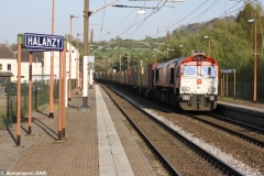 essais classe 66 Crossrail entre Anvers et le terminal de Athus via la ligne 165 10-04-2014